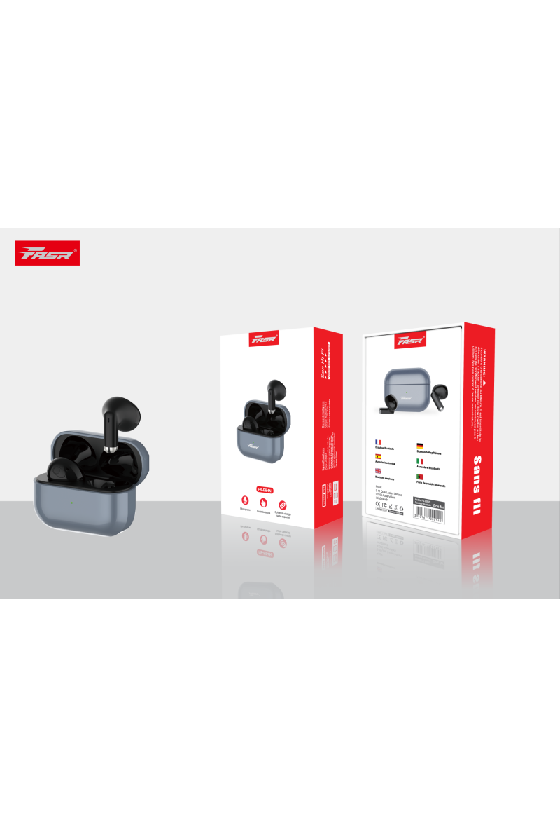 FASR ecouteurs, Oreillette Bluetooth 5.3 avec Microphone couleurs gris fer