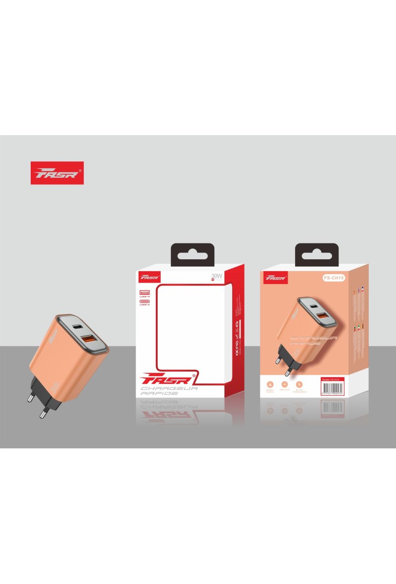 FASR Chargeur USB C Rapide avec Double Prise USB A ET C