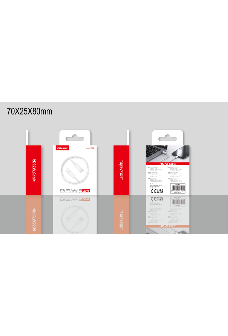Câble Lightning / Type-C 27W FASR FS-P431 - 1M
