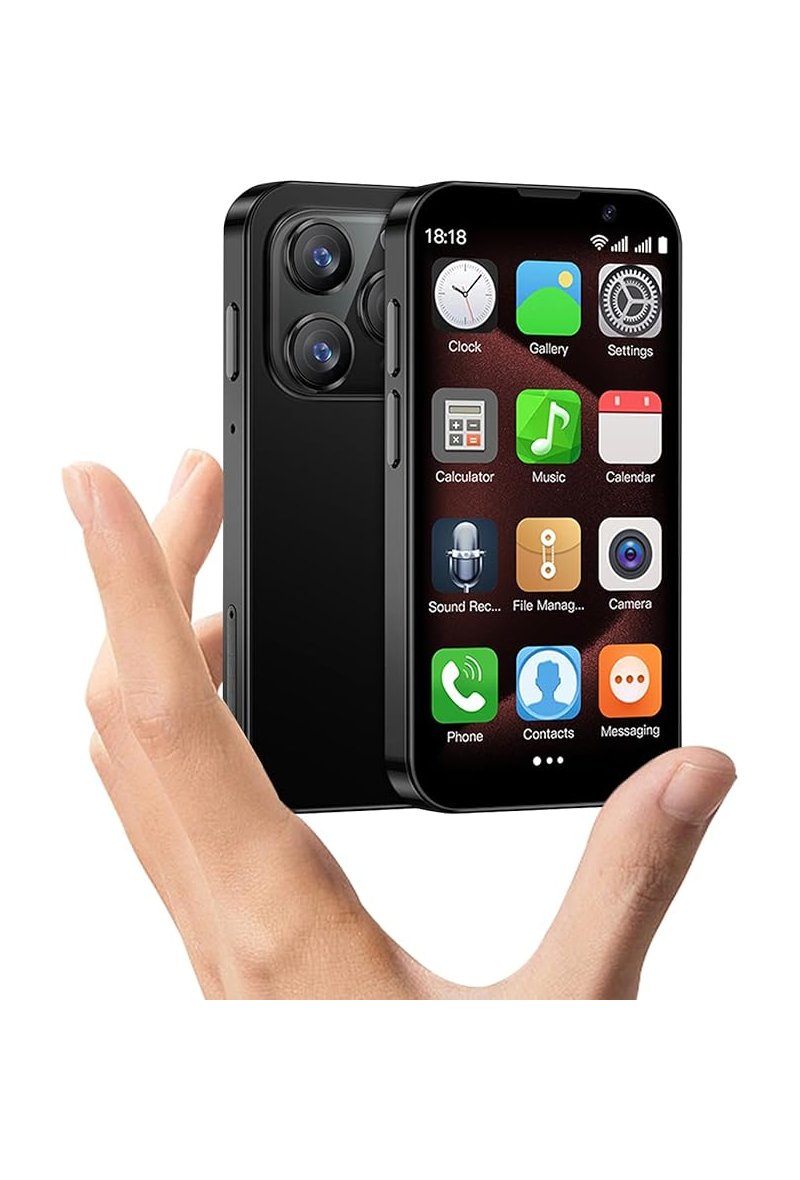 Mini Smartphone Android M16 - 3G, 2 Go/16 Go, Écran 4.0" - Noir - Neuf
