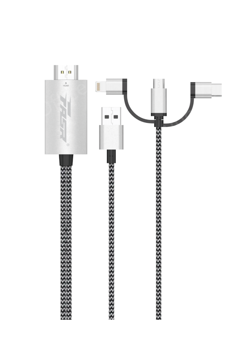 Cable TYPE C,LIGHTNING,MICRO VERS TV HD HDMI FASR AD9