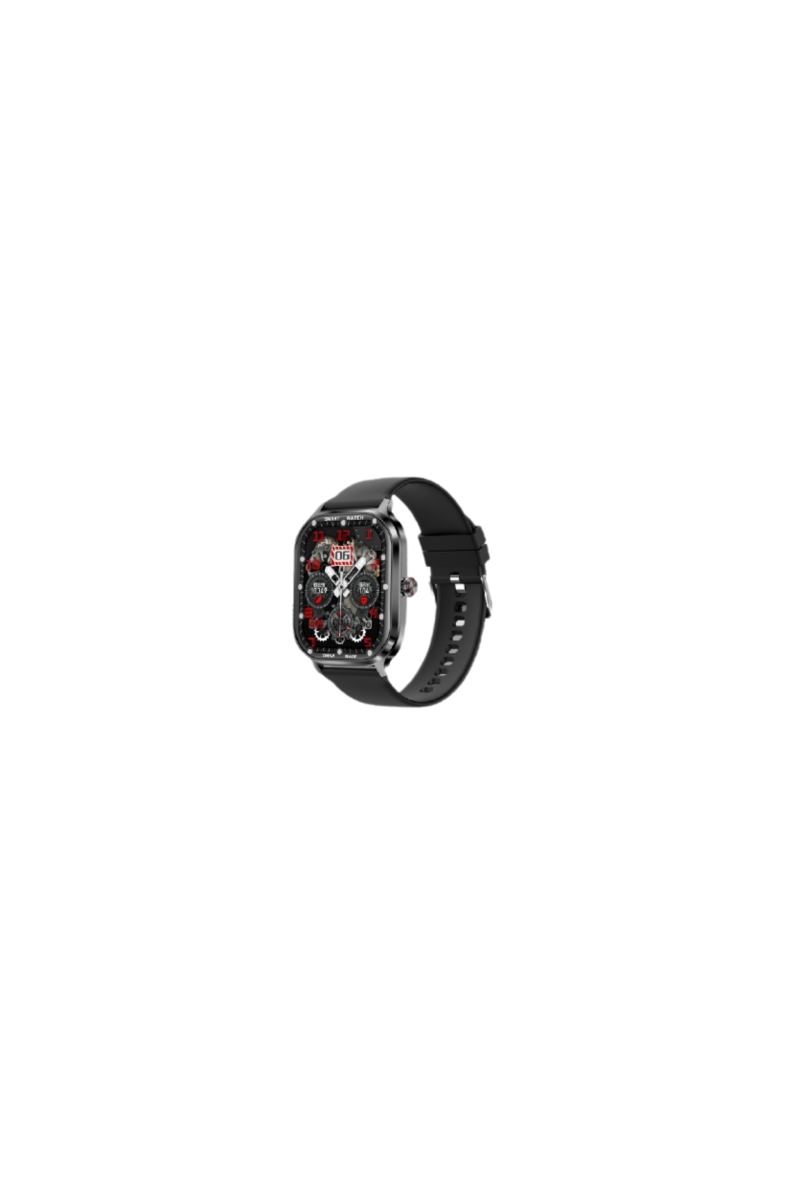 Montre Connectée Écran Rond IPS 2,02'' Appels Bluetooth et Suivi Santé FASR FS-M5 - Noir