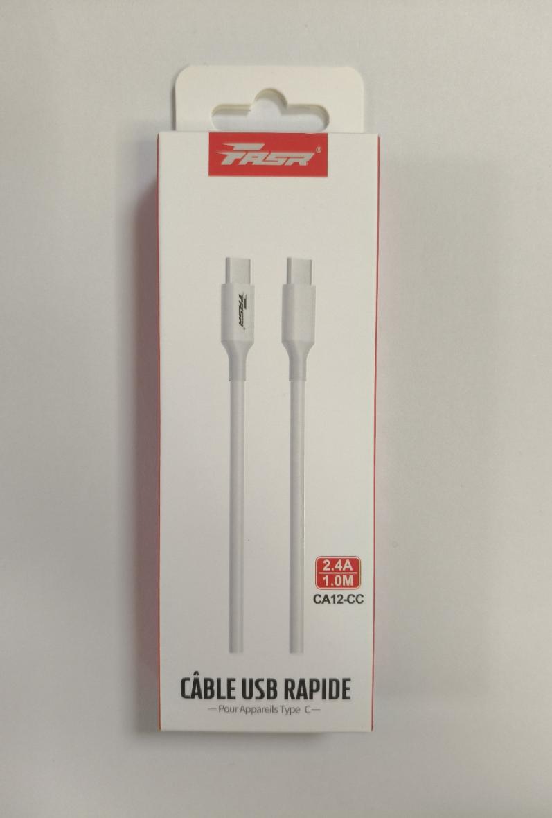 Cable rapide type c vers type c 1 metre