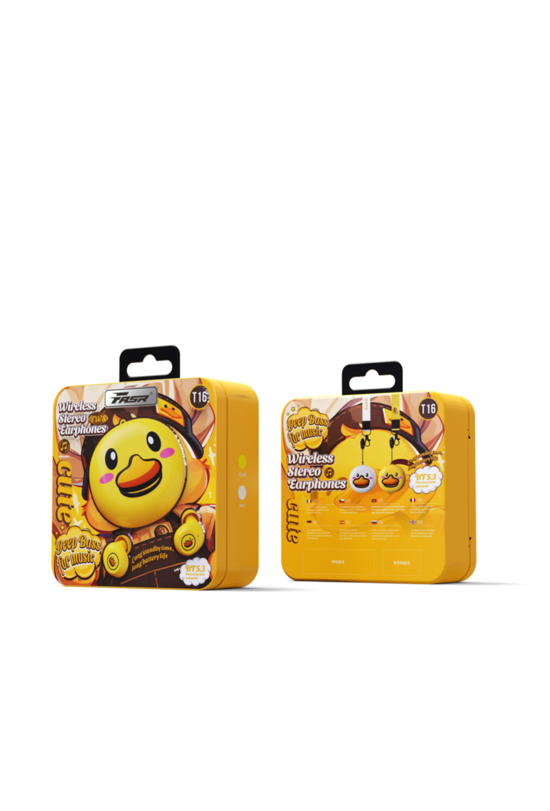 ECOUTEUR SANS FIL boîtier MOUSSE COMFORT DUCK BT5.3  T16