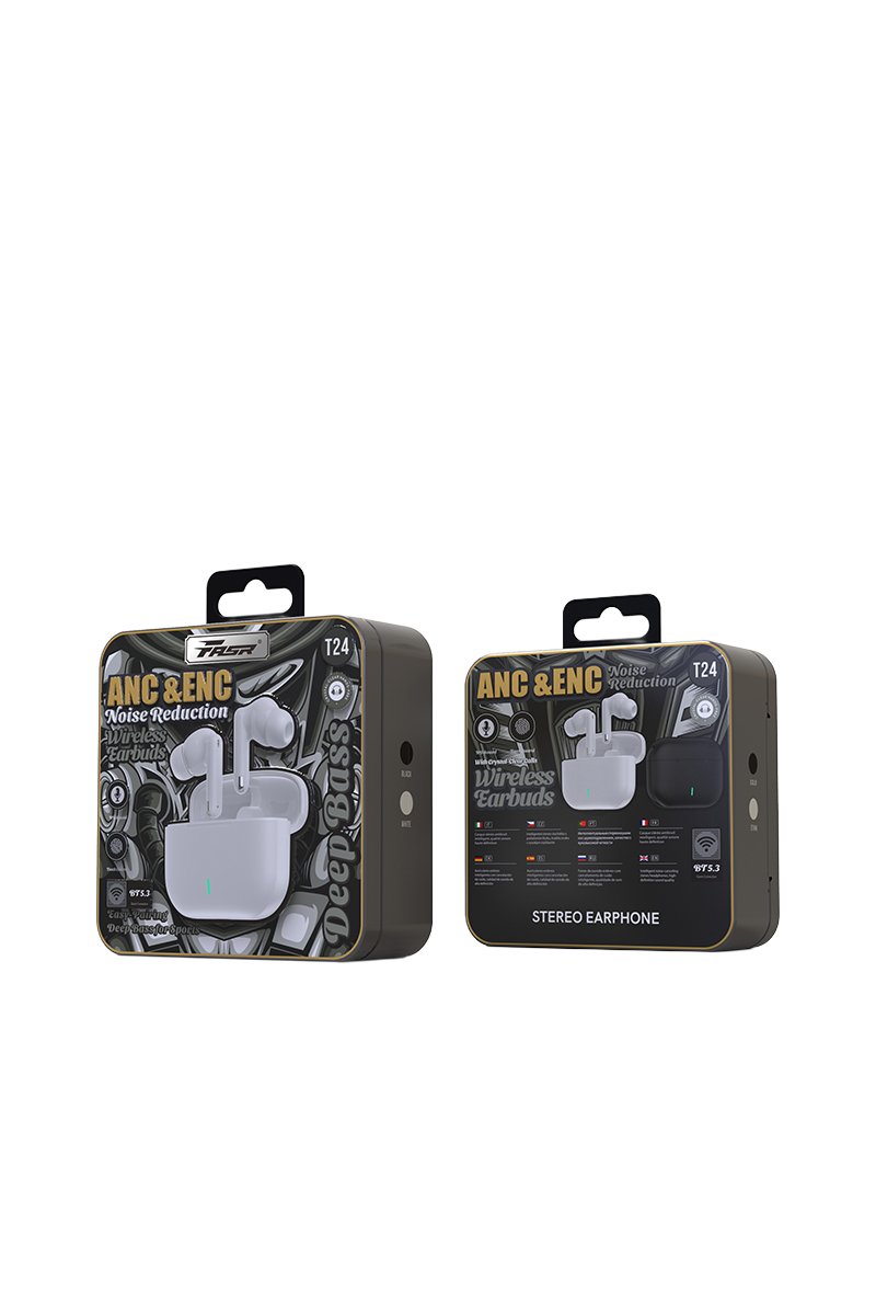 ECOUTEUR SANS FIL AVEC REDUCTION DE BRUIT ACTIVE ANC-ENC BT5.3 T24