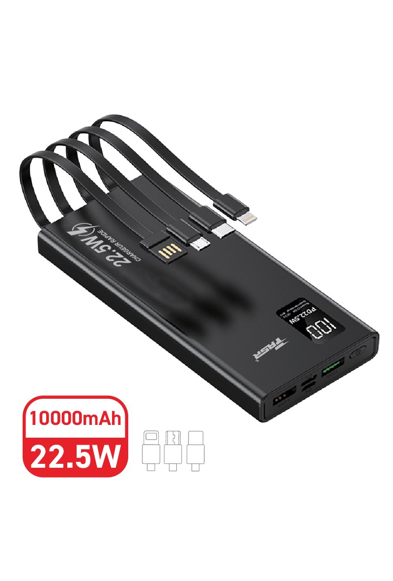 Batterie Externe 10000mAh 22.5W, Power Bank Chargeur Externe, Batterie Externe USB C Charge Rapide Mini Batterie Externe Portable avec Compatible avec iPhone SamSung AirPods iPad