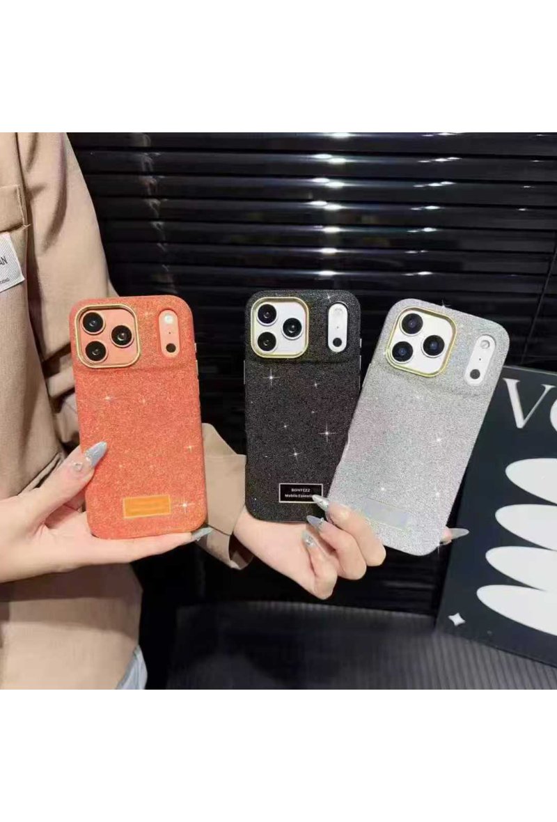 Coque de protection luxe paillette 17, 17 pro, 17 pro max
