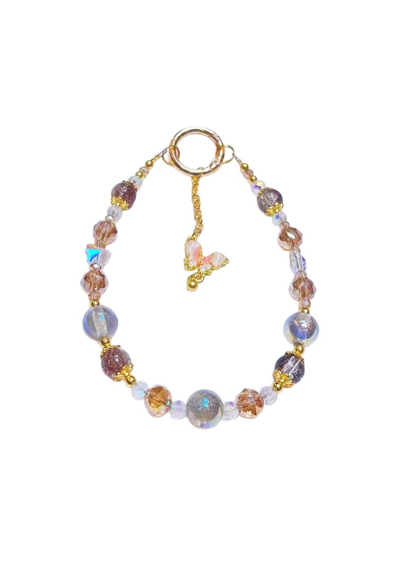 Bijoux de Téléphone Papillon Perles de Cristal