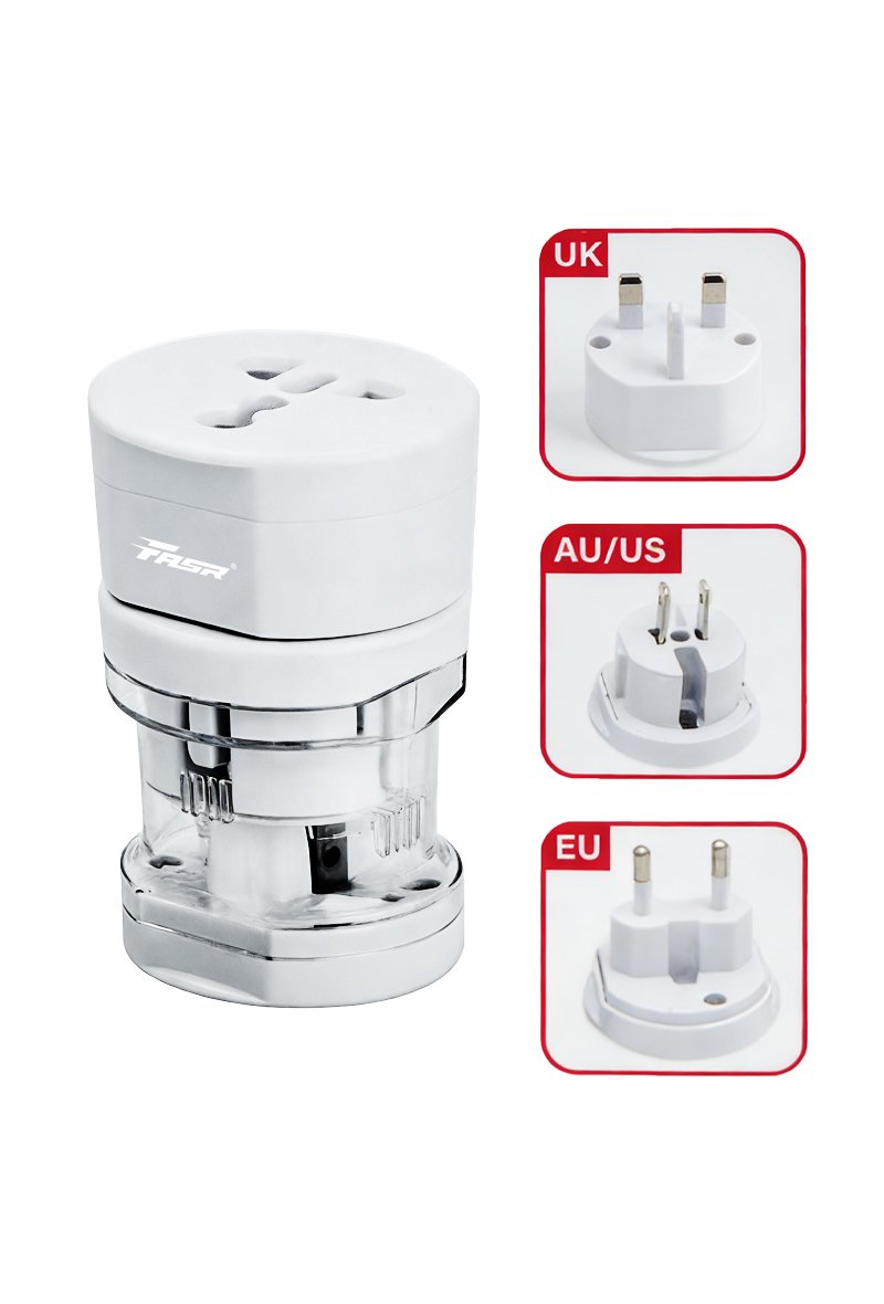 Multi-Adaptateur Voyage, 3 en 1 Type G/A/I/C Adaptateur Universel FASR AD6