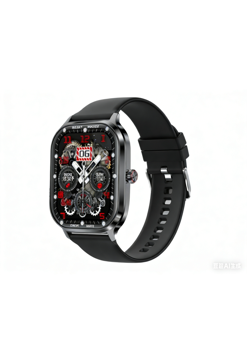Montre Connectée Écran Rond IPS 2,02'' Appels Bluetooth et Suivi Santé FASR FS-M5 - Noir