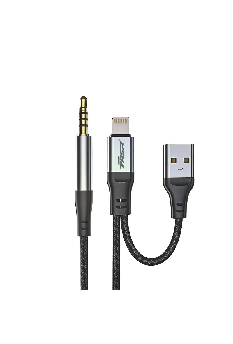 Câble jack 3,5 mm vers Lightning avec USB