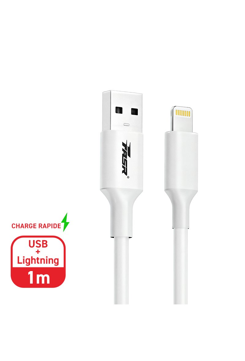 Câble USB-A / Lightning, Charge Rapide