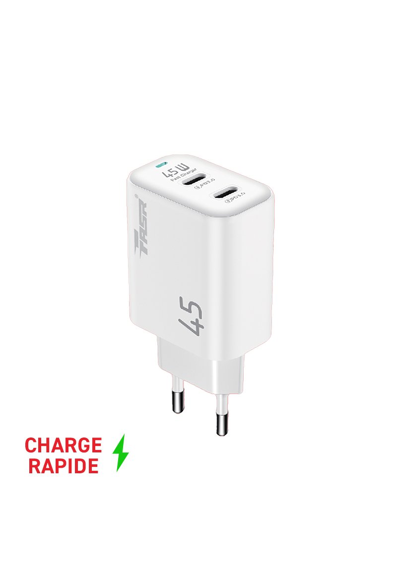 Chargeur Rapide avec Double Prise USB-C