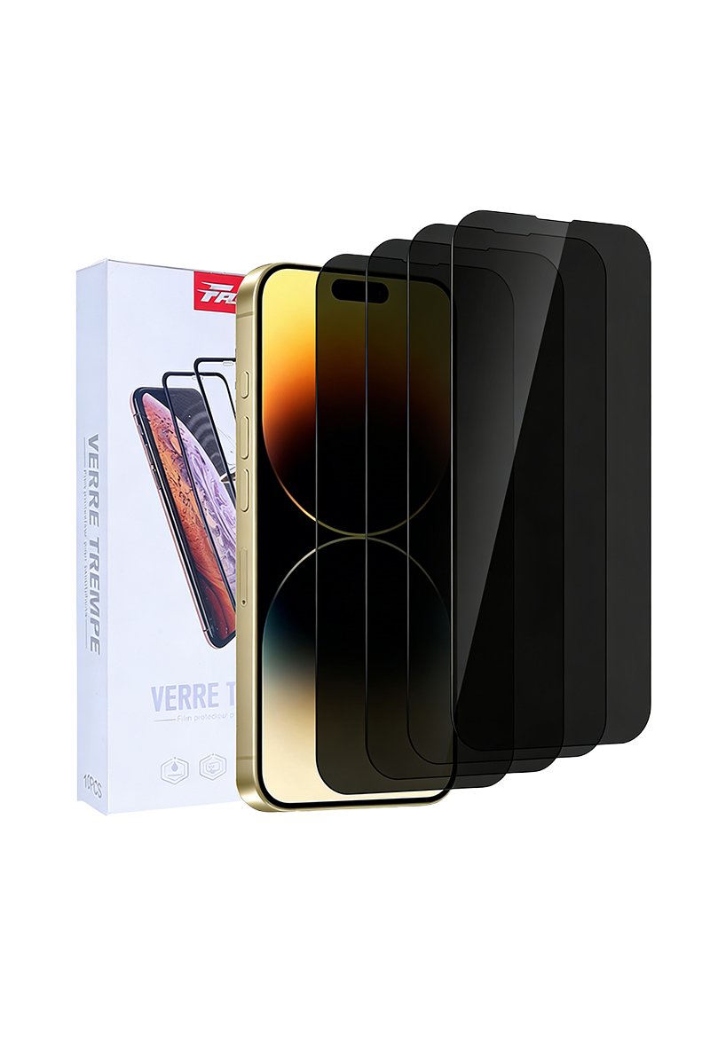 Verre Trempé Anti Espion pour IPHONE du 11 12 13 14 15 16...17promax
