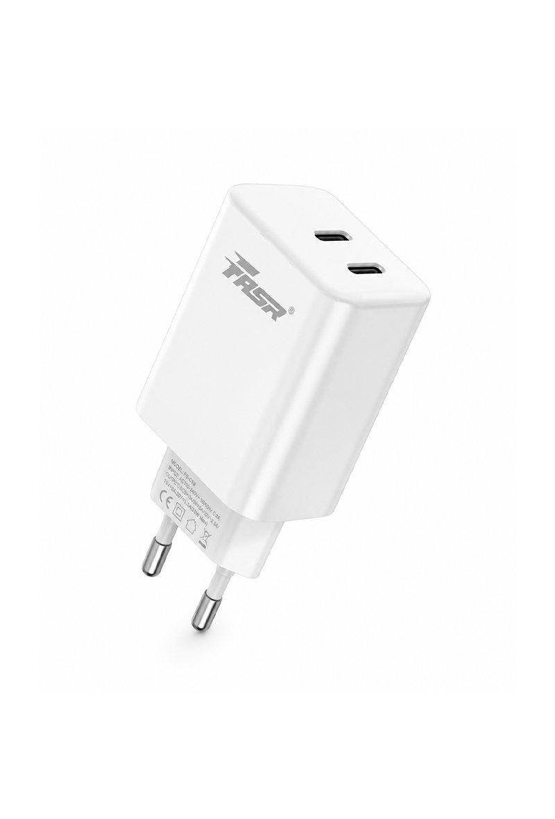 Chargeur Secteur 30W USB-C + USB-C – C18